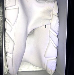 White Balenciaga Speed Trainers